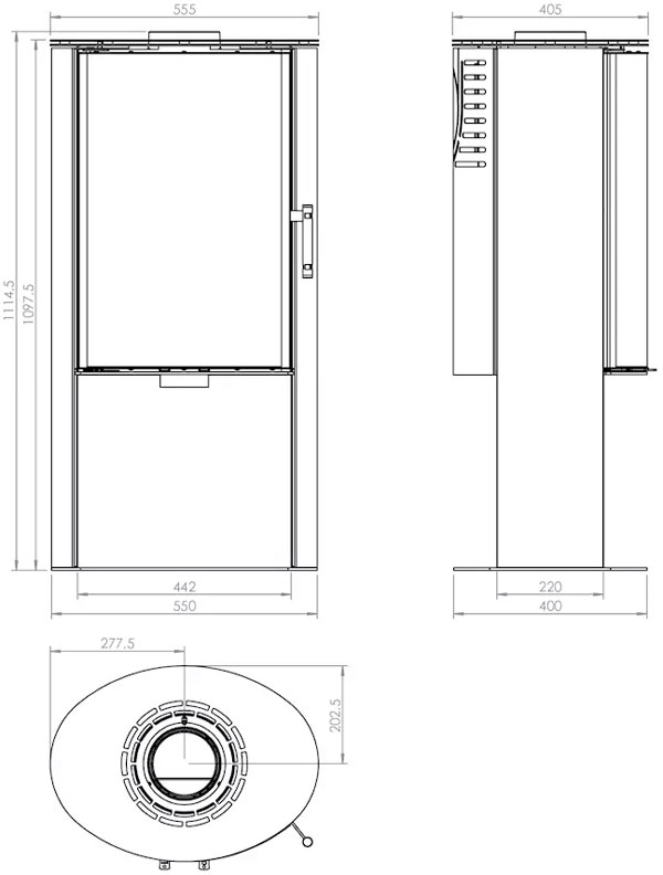 Піч Hitze ELLISSE SB, 5 кВт