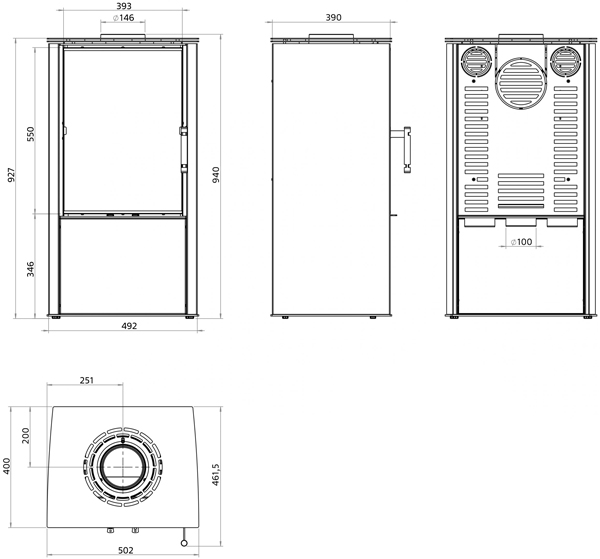 Піч Hitze LUPO S, 6,5 кВт