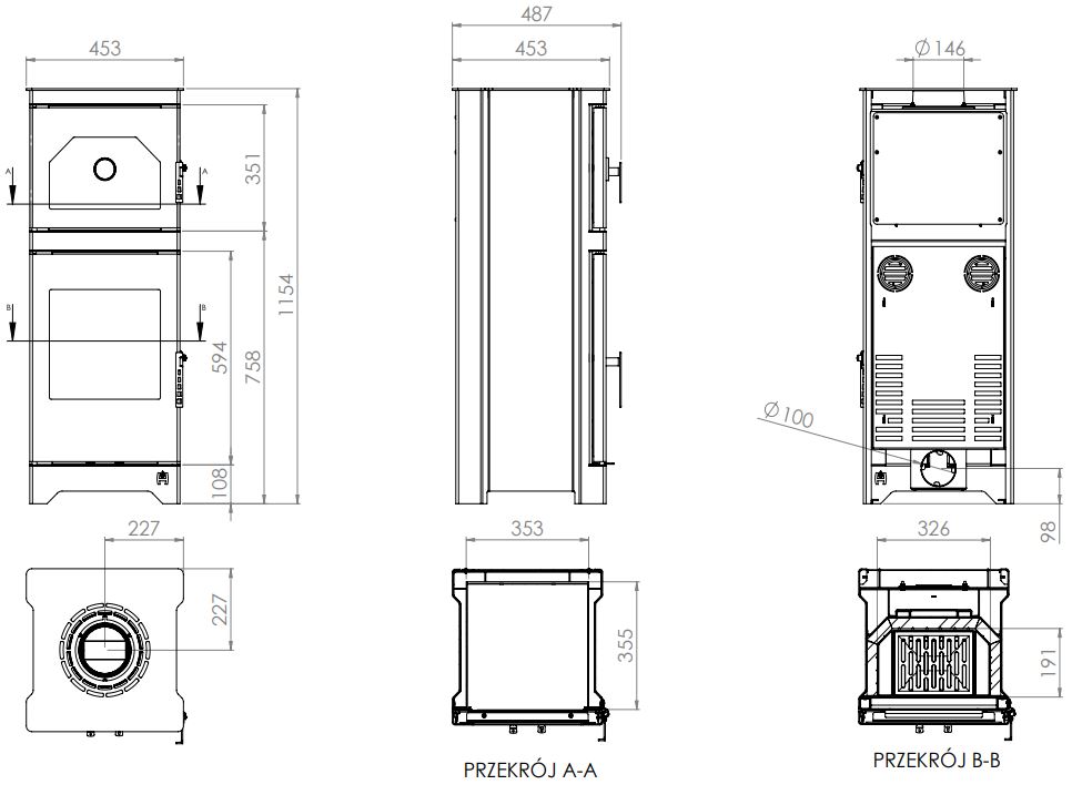 Піч з духовкою Hitze LYNX O, 6,5 кВт
