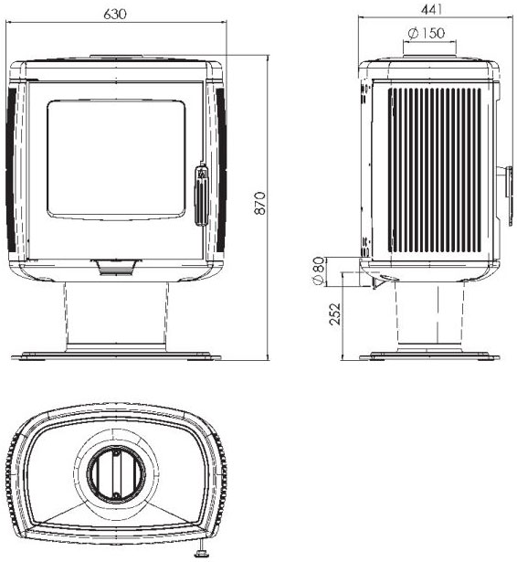 Піч Plamen Roberto, 8,6 кВт Піч Plamen Roberto, 8,6 кВт